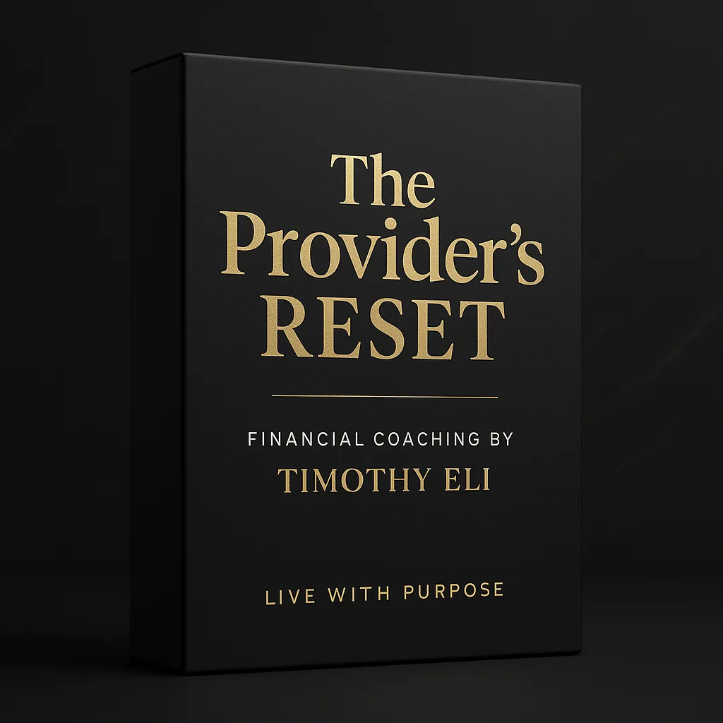 The Provider's Reset Financial Coaching for High Earners