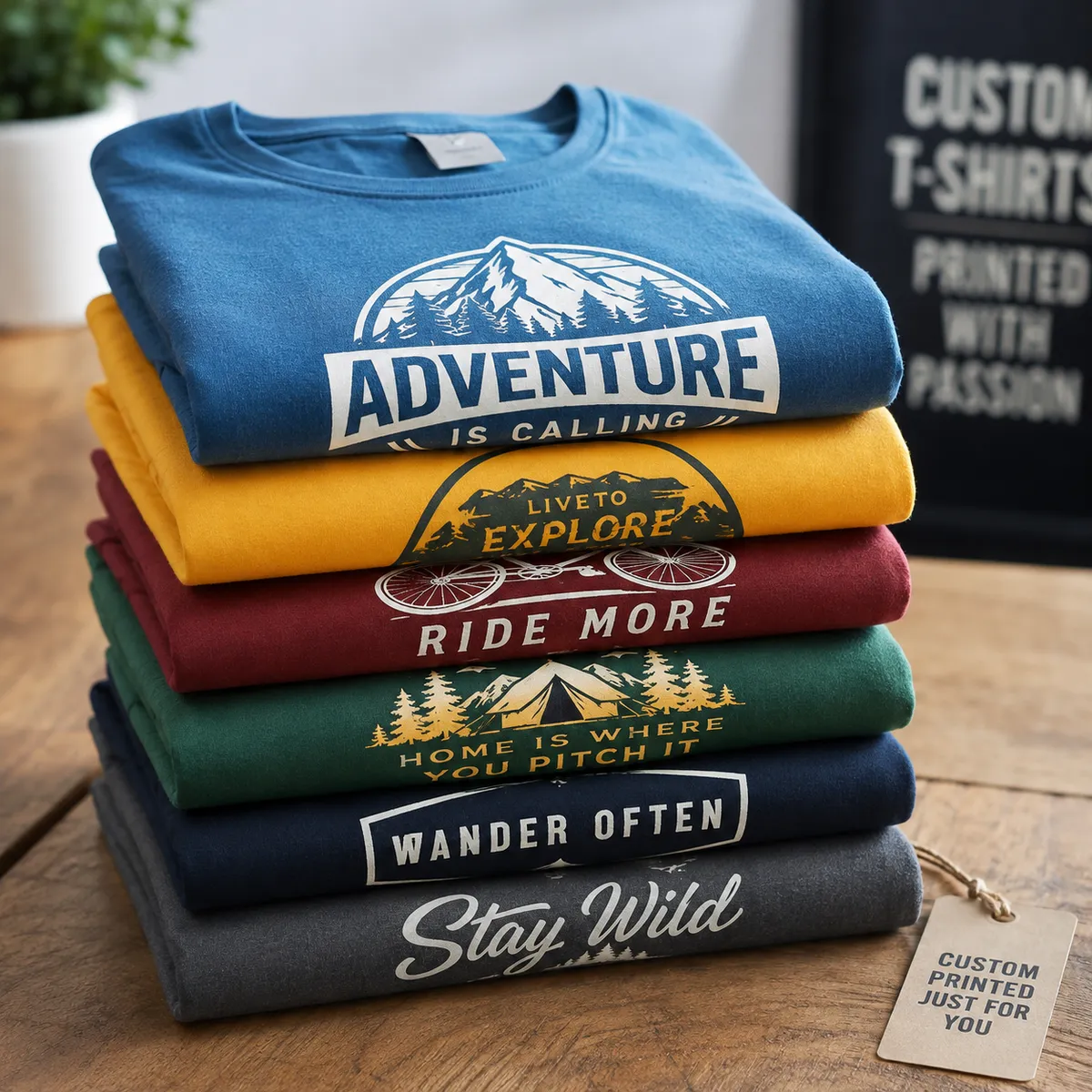 Custom T-Shirts stack