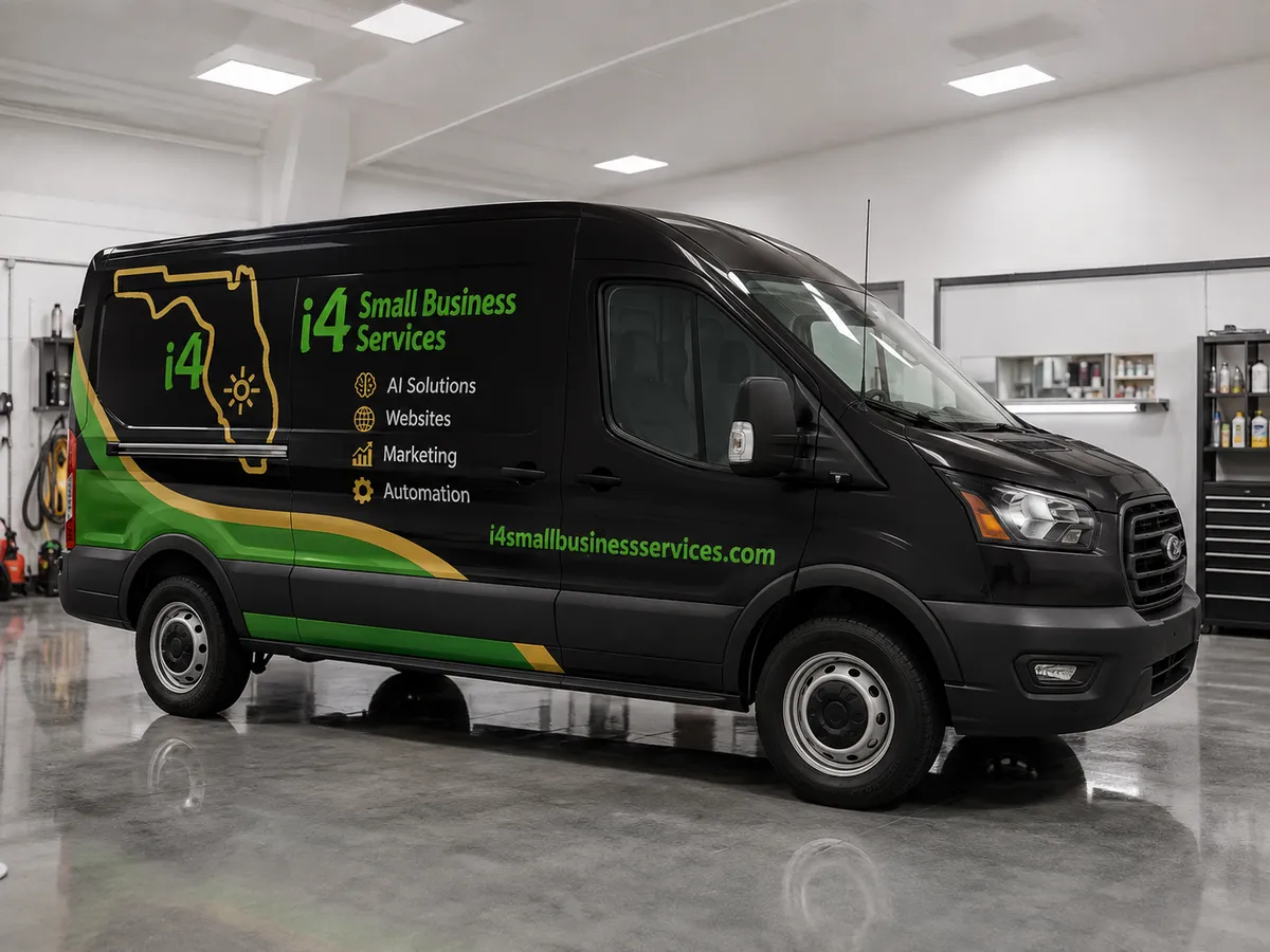 Commercial vehicle with full custom wrap