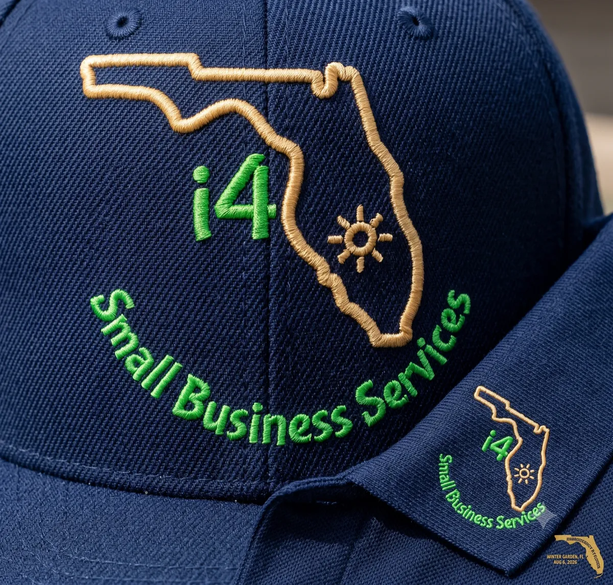 Embroidery detail on a polo shirt