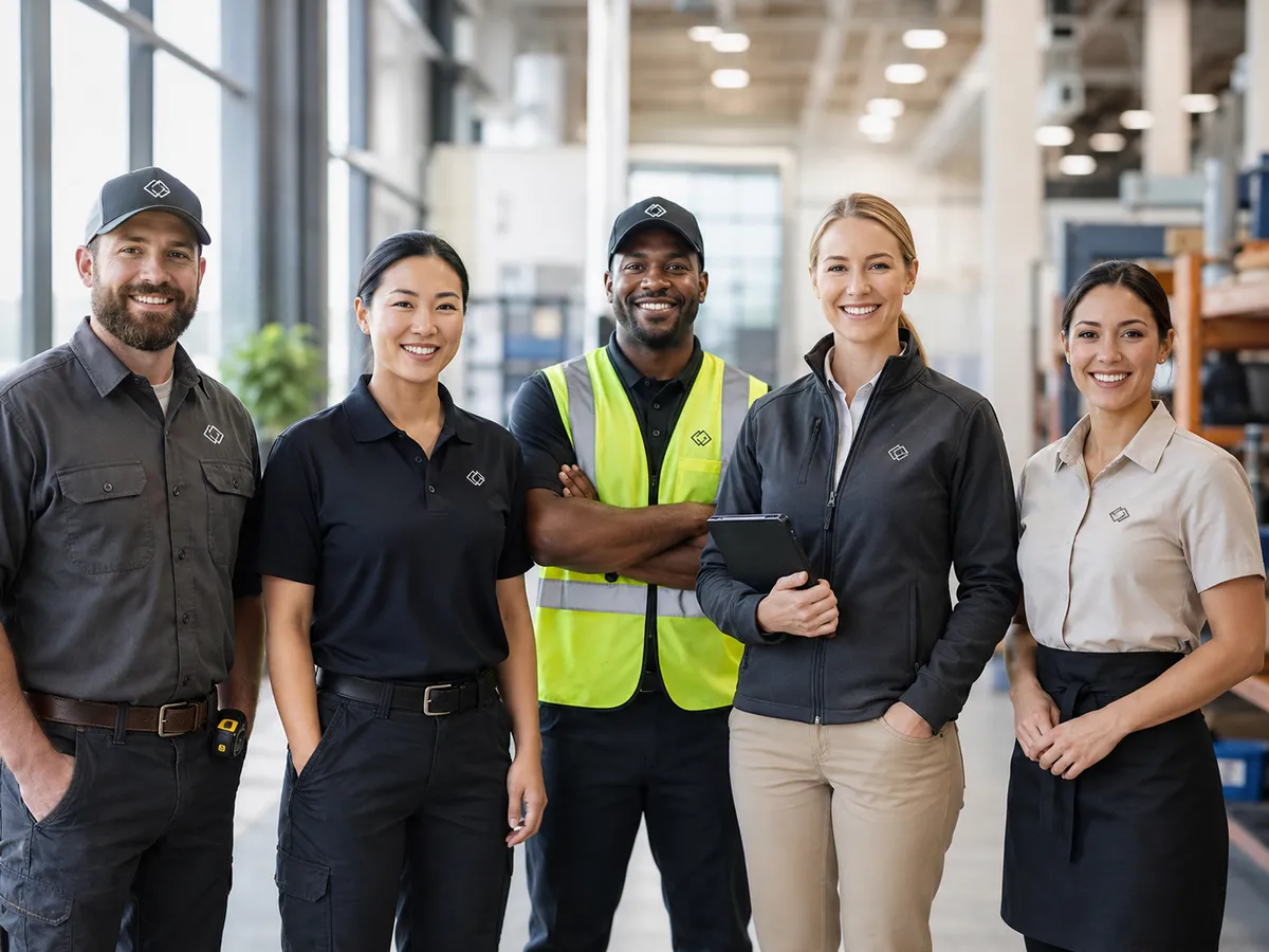 Durable branded workwear and uniforms