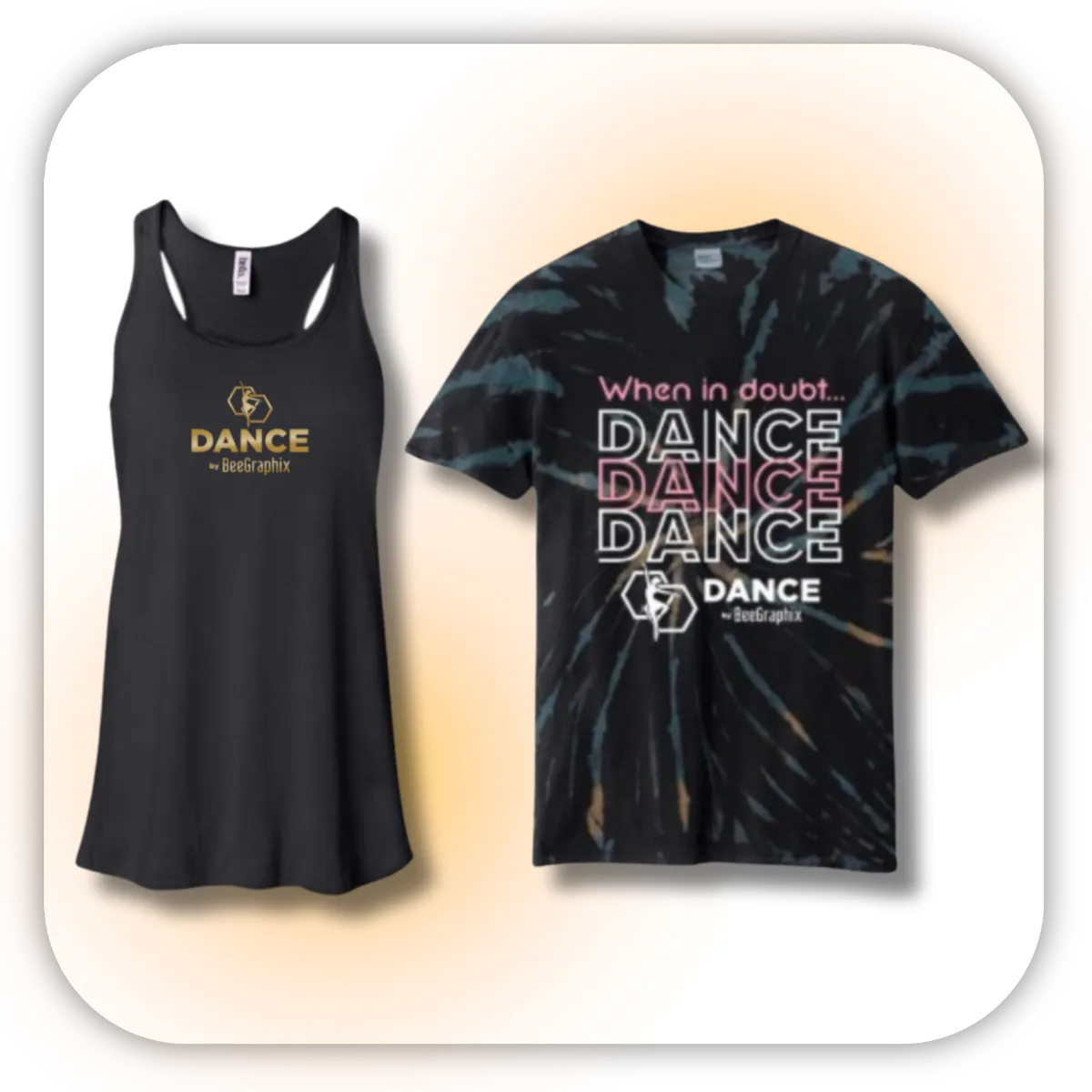 DANCE CAMP MERCH   Give your summer sessions a glow-up with limited-edition dance camp tees, tanks, and accessories.