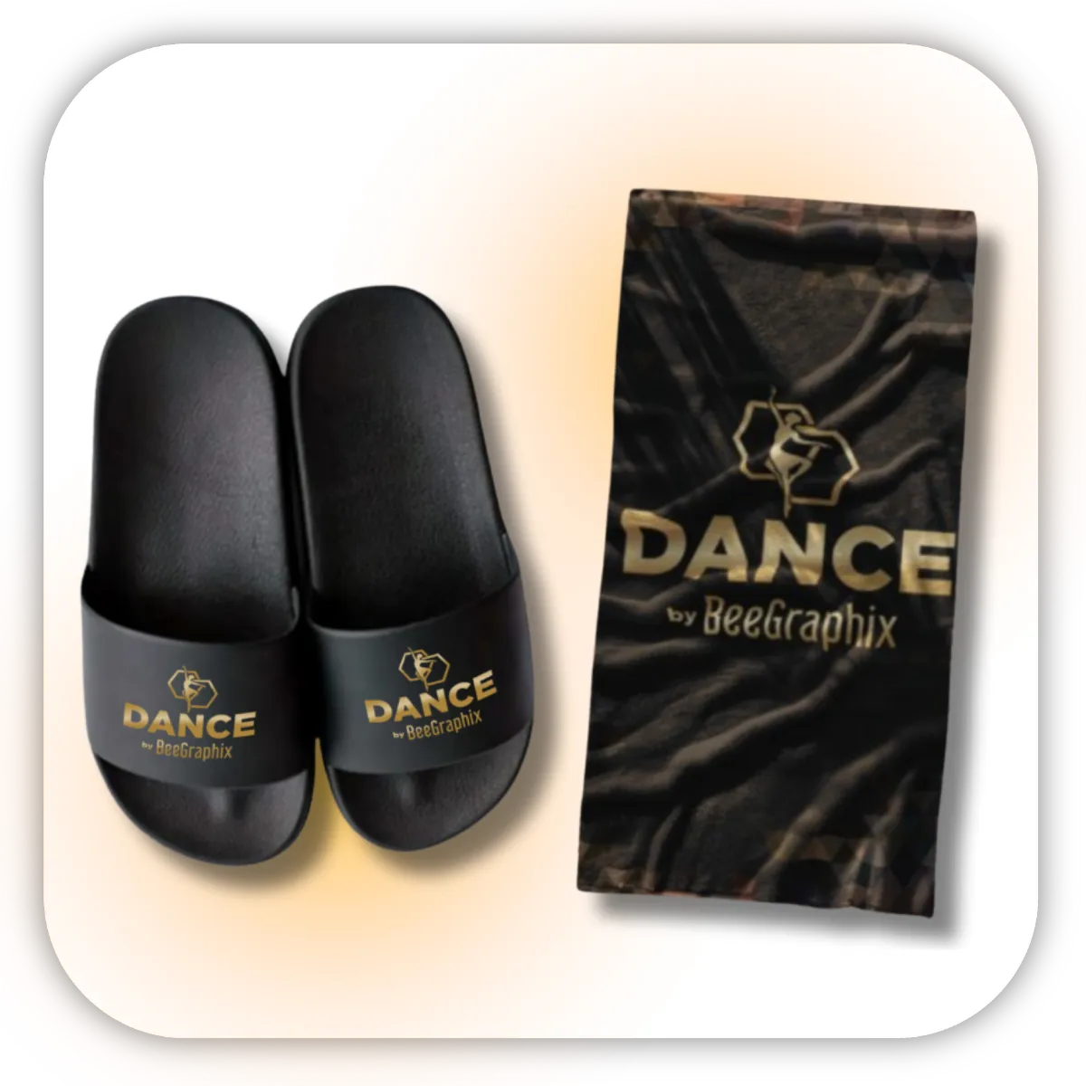 SLIDES & TOWELS  Pool, gym, or studio - these essentials are always in demand.