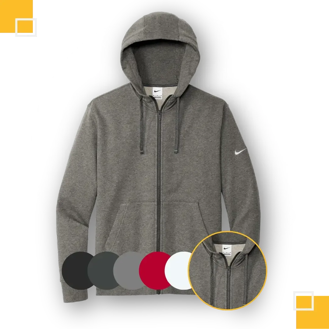 Nike Club Fleece Sleeve Swoosh Full-Zip Hoodie
