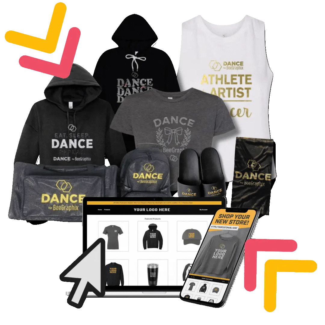DANCE BY BEEGRAPHIX - Your Studio Brand. Our Apparel Engine. Your Passive Profit.