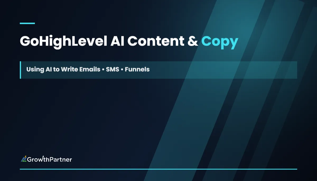 GoHighLevel AI Content & Copy: Using AI to Write Emails, SMS and Funnels (2026) — HL Growth Partner, Dr Priya Jaganathan