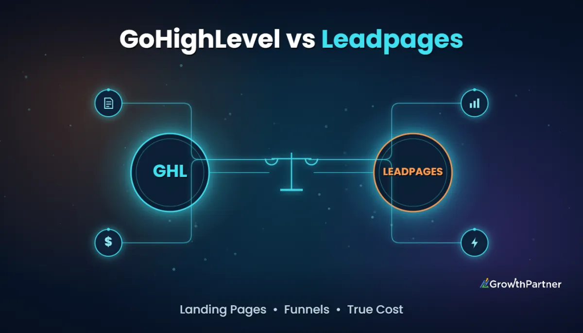 GoHighLevel vs Leadpages: Landing Pages & Cost (2026) — HL Growth Partner, Dr Priya Jaganathan