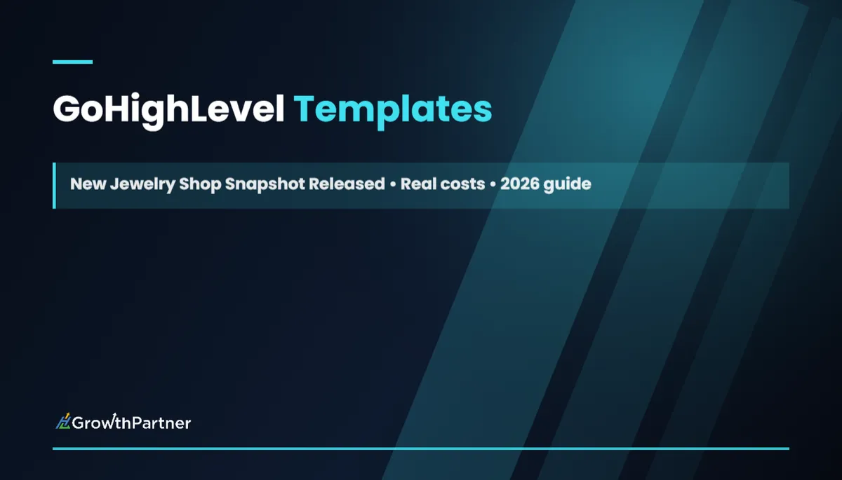 GoHighLevel Templates: New Jewelry Shop Snapshot Released