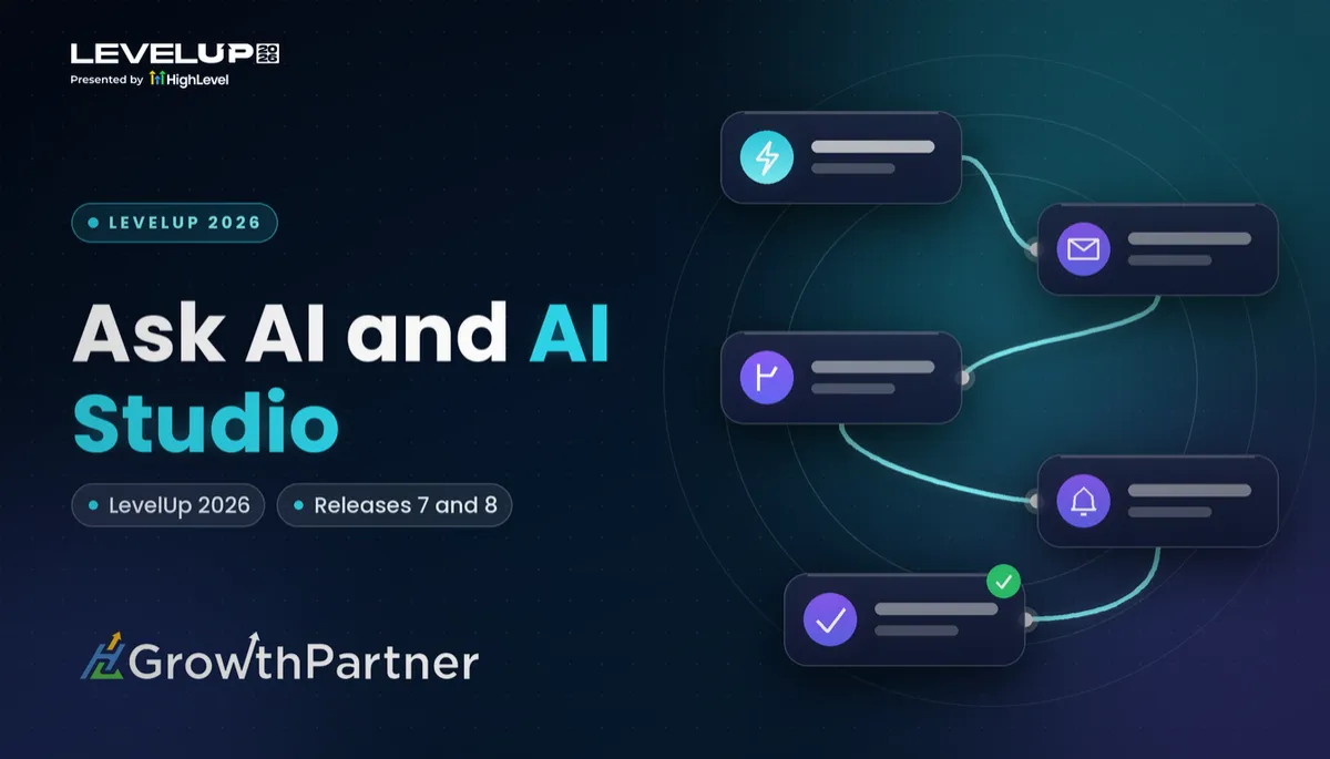 HighLevel Ask AI and AI Studio Updates (LevelUp 2026): what it is, an example use case and how an agency can sell it