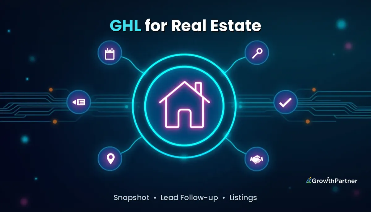 GoHighLevel for Real Estate Agents: Snapshot Guide (2026) — HL Growth Partner, Dr Priya Jaganathan