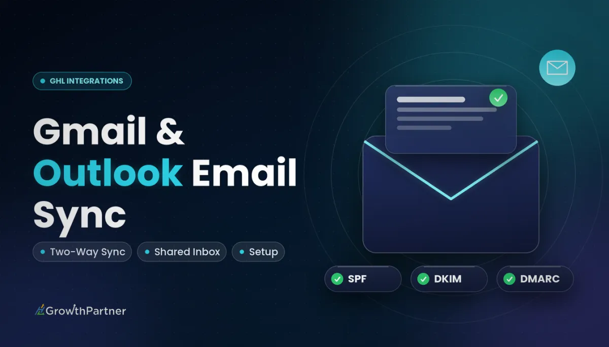 GoHighLevel Gmail & Outlook Email Sync: Setup (2026) — HL Growth Partner, Dr Priya Jaganathan
