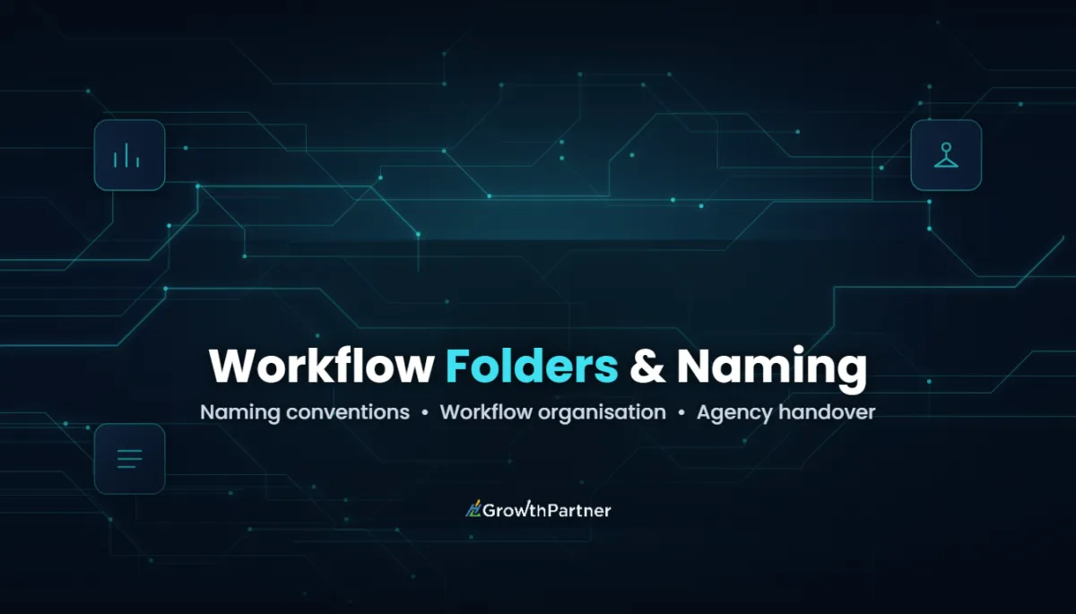 GoHighLevel Workflow Folders & Naming Conventions (2026) — HL Growth Partner, Dr Priya Jaganathan