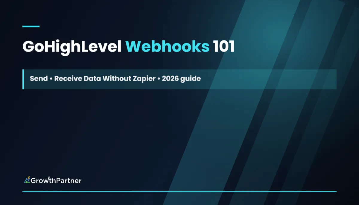 GoHighLevel Webhooks 101: Send & Receive Data Without Zapier (2026) — HL Growth Partner, Dr Priya Jaganathan
