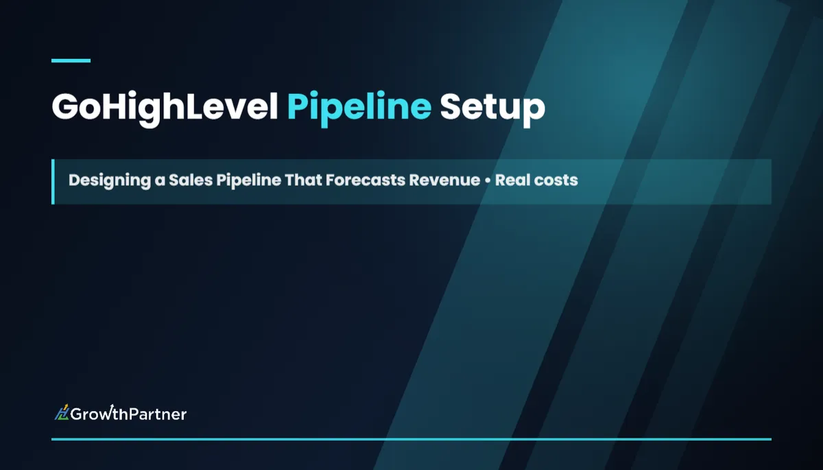 GoHighLevel Pipeline Setup Sales Pipeline That Forecasts Revenue — HL Growth Partner, Dr Priya Jaganathan