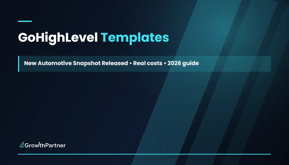 GoHighLevel Templates: New Automotive Snapshot Released