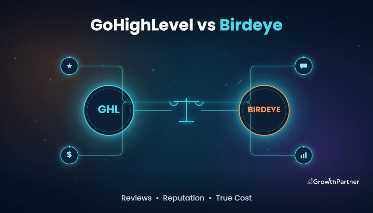 GoHighLevel vs Birdeye: Reviews & True Cost (2026) — HL Growth Partner, Dr Priya Jaganathan