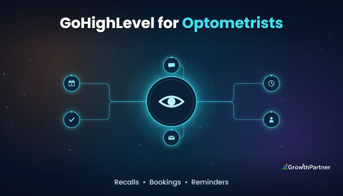 GoHighLevel for Optometrists: Setup Guide (2026) — HL Growth Partner, Dr Priya Jaganathan