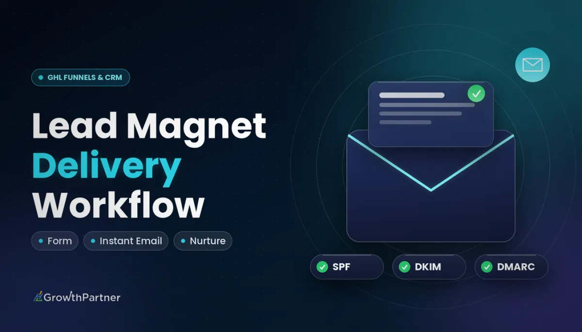 GoHighLevel Lead Magnet Delivery Workflow (2026) — HL Growth Partner, Dr Priya Jaganathan