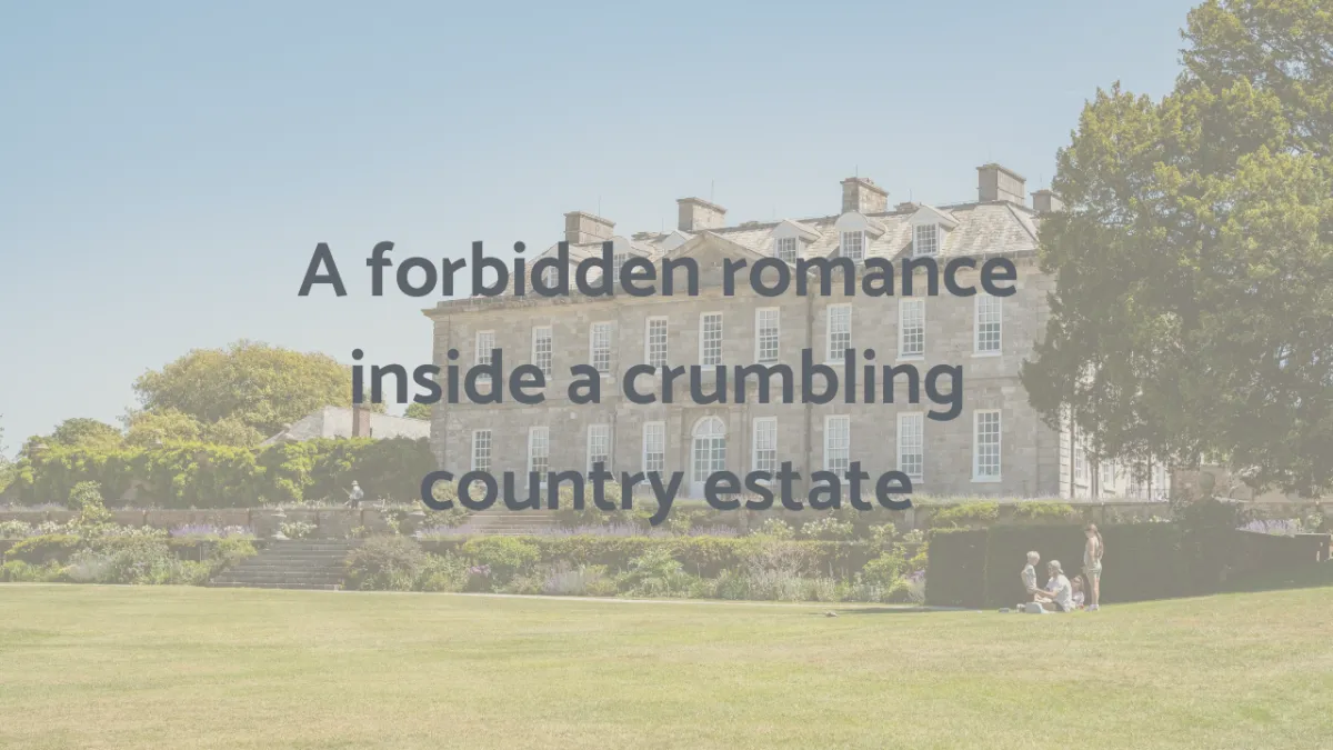 A very English stately home and it's grounds representing the romance idea that could be set on an English country estate.