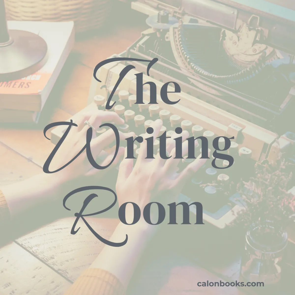 Writer's desk with vintage typewriter representing writing a Great British Romance novel.