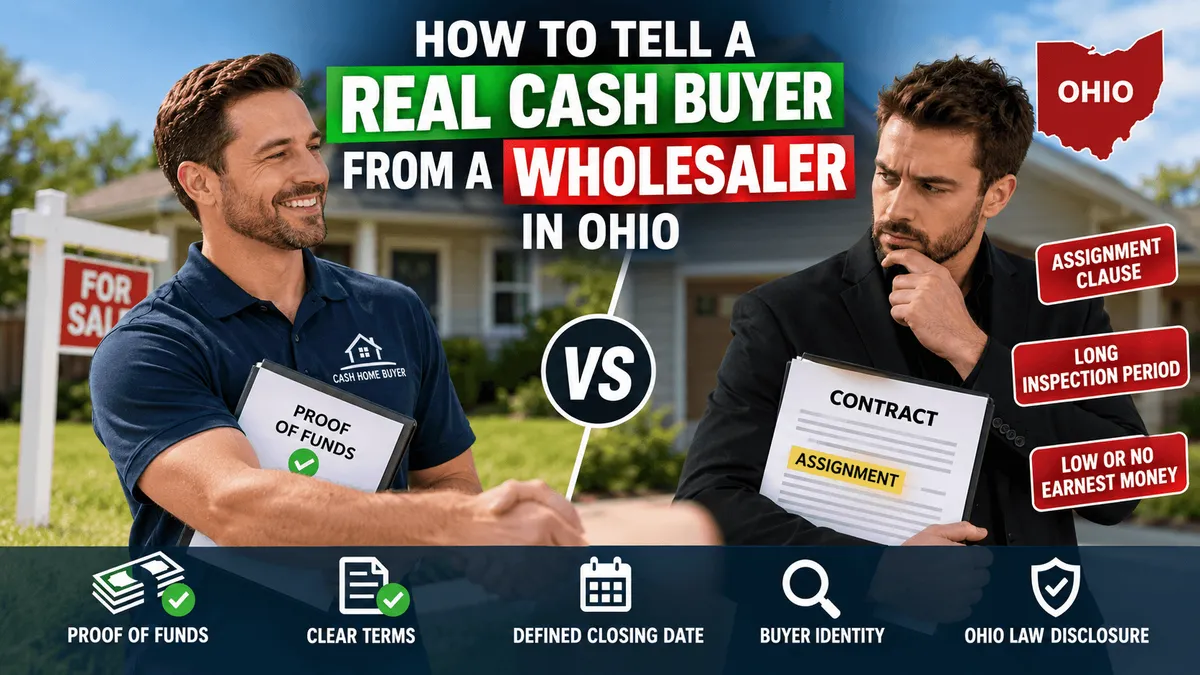 How to Tell a Real Cash Home Buyer from a Wholesaler in Ohio