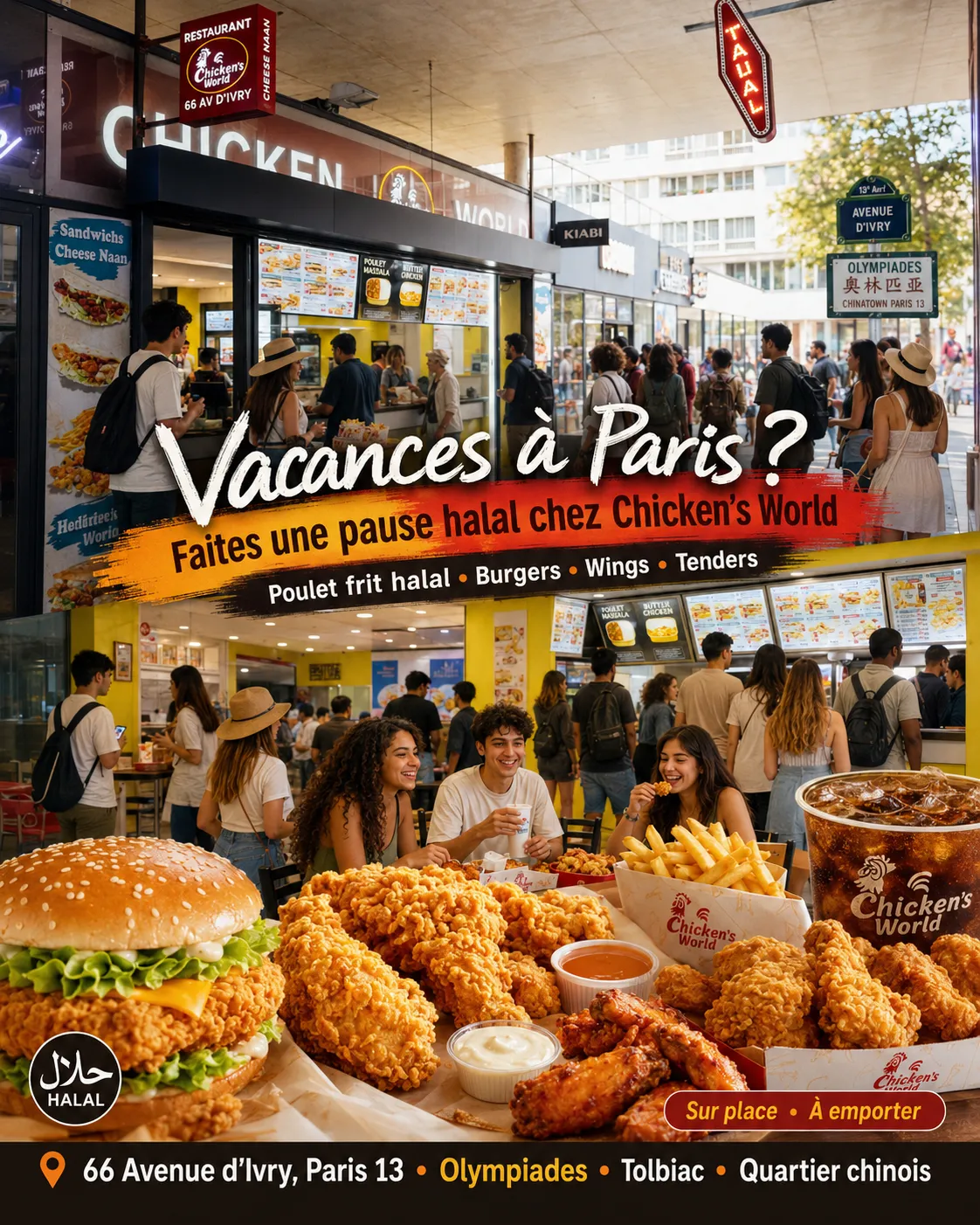 Pour les touristes à Paris 13 : où manger halal près d’Olympiades et du quartier chinois ?