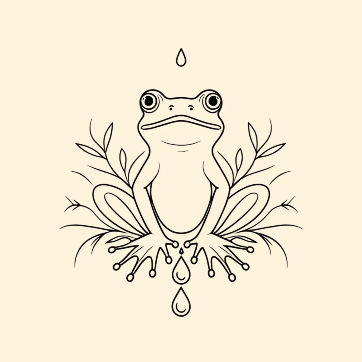 Frog symbol representing Kambo and natural medicine