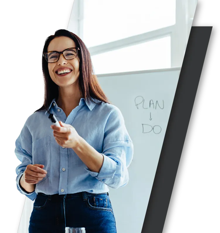 Brain-centic Instructor woman