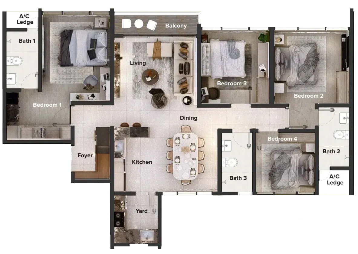 EXSIM queenswoodz bukit jalil layout