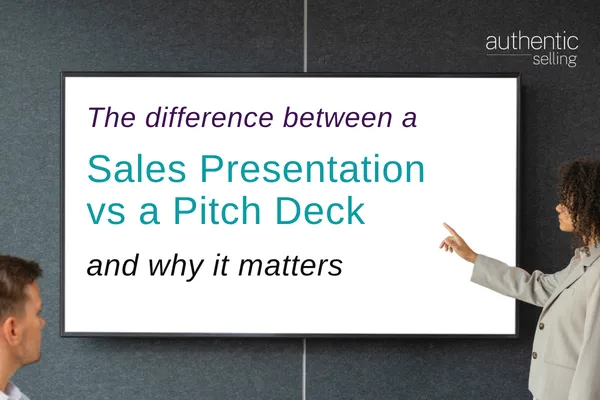 Header image: The difference between a Sales Presentation vs a Pitch Deck