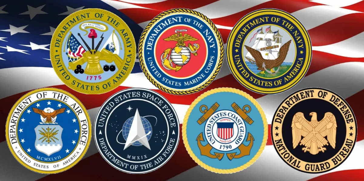 image of united states military crests