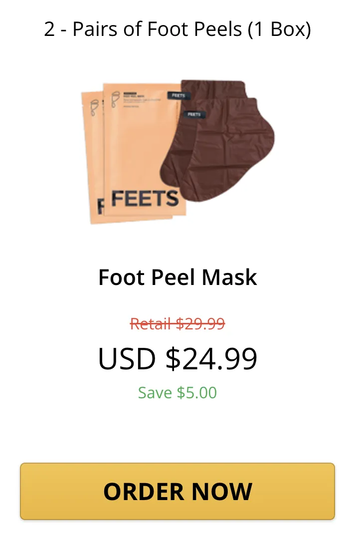 ICE Foot Peel Mask