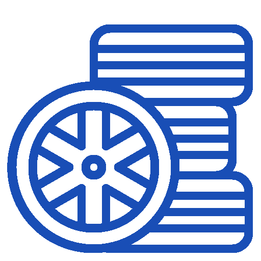 Brasi Automotive tire service icon - wheel with tire tread