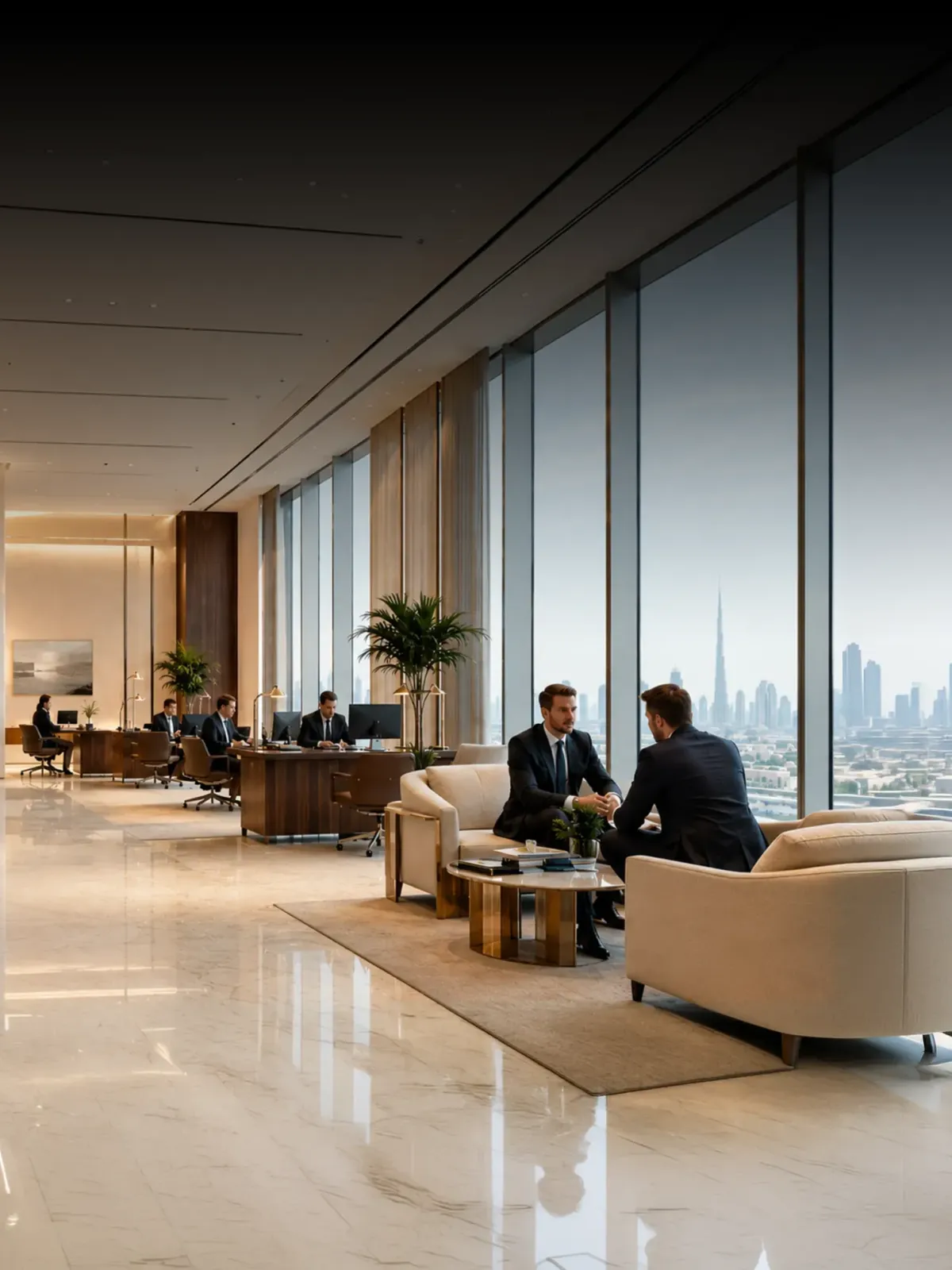 Meeting In A Big Office