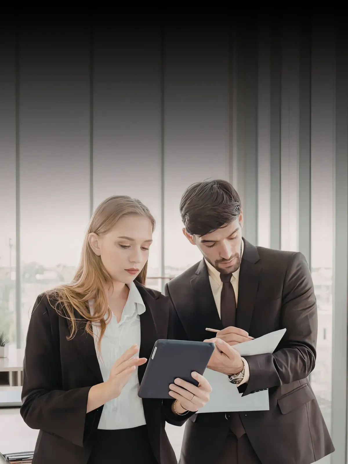 Colleagues Working Together