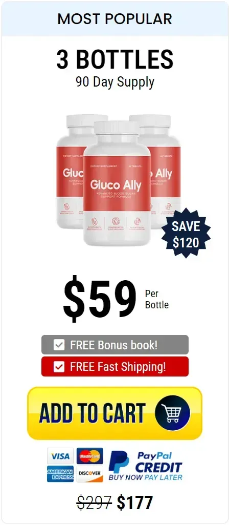 gluco ally buy now 3 bottles