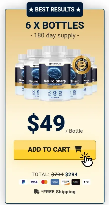 Neuro Sharp 6 bottle buy