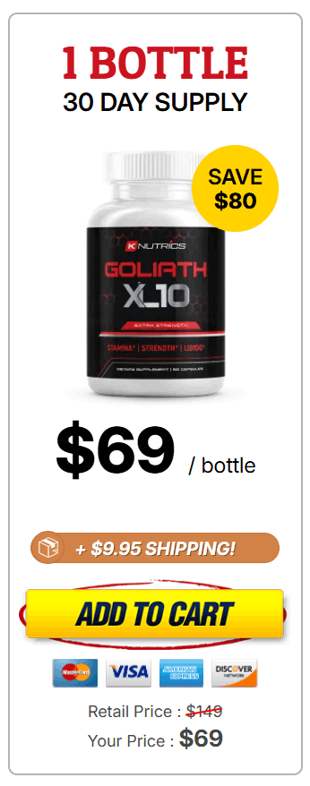 Goliath XL10 discount