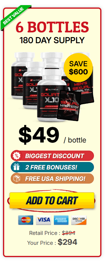 Goliath XL10 6 bottle offer