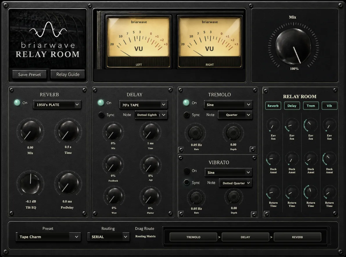 Relay Room Skeuomorphic UI