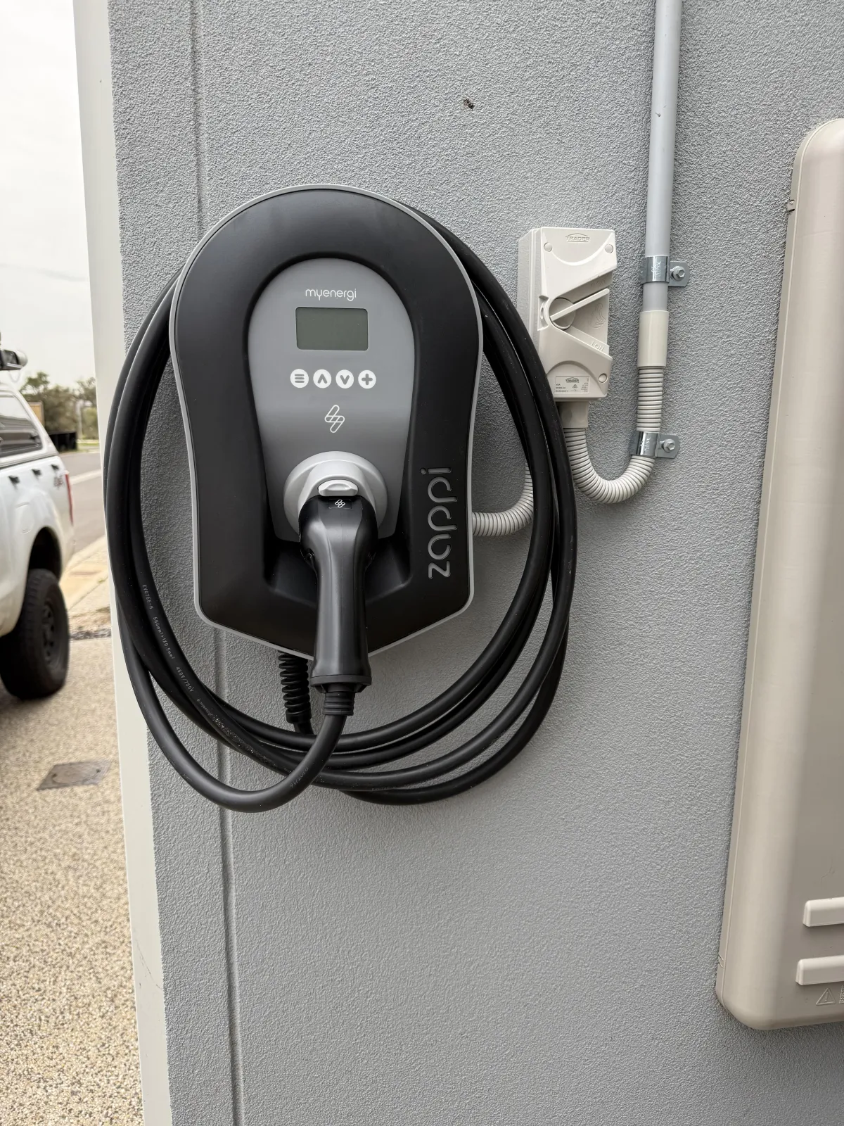 Zappi solar integrated EV charger installation photo