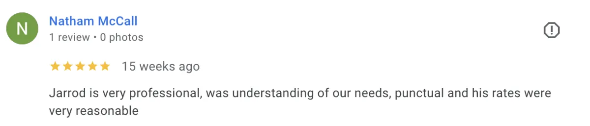 5 star google review screenshot 21