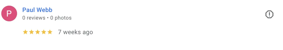 5 star google review screenshot 12