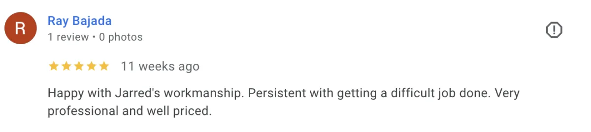 5 star google review screenshot 7