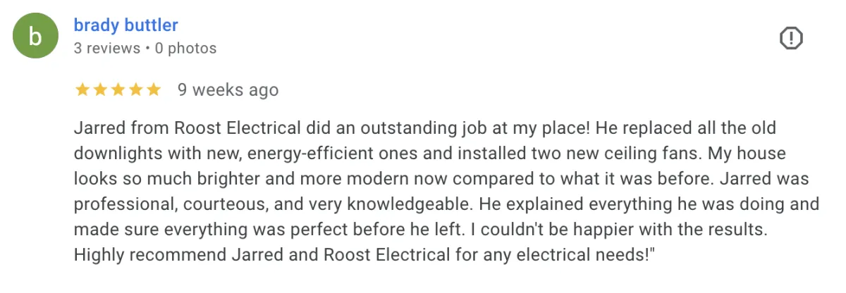 5 star google review screenshot 16