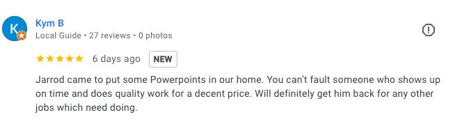 5 star google review screenshot 14