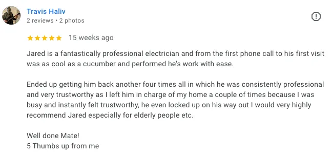 5 star google review screenshot 27