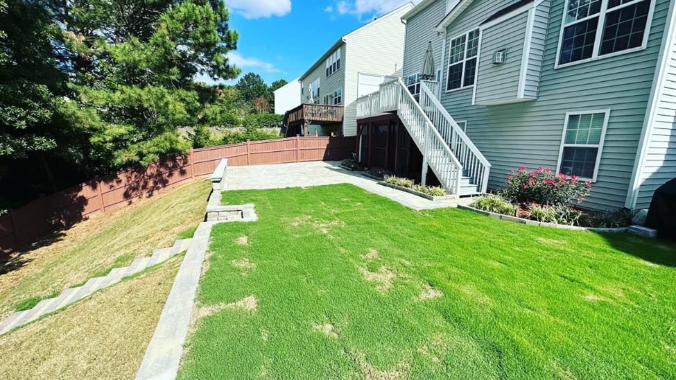 Outdoor living space contractors serving Durham, NC and surrounding areas, offering patios, decks, and landscaping services
