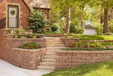 Retaining wall construction in Durham, NC