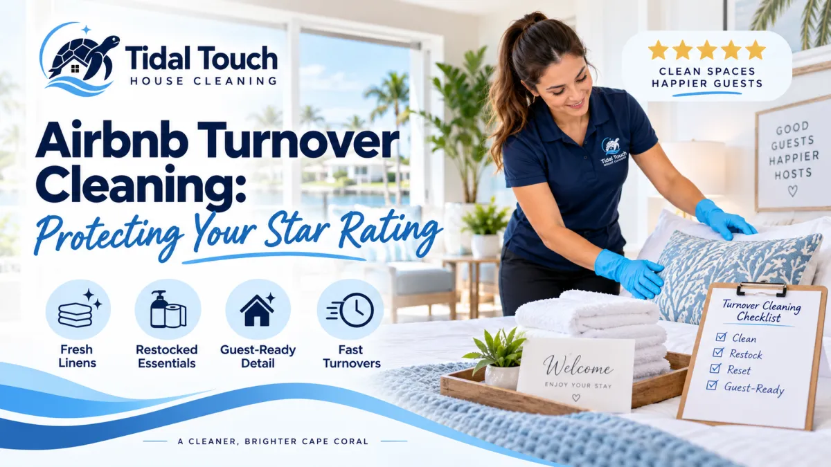 Airbnb turnover cleaning for Cape Coral vacation rentals